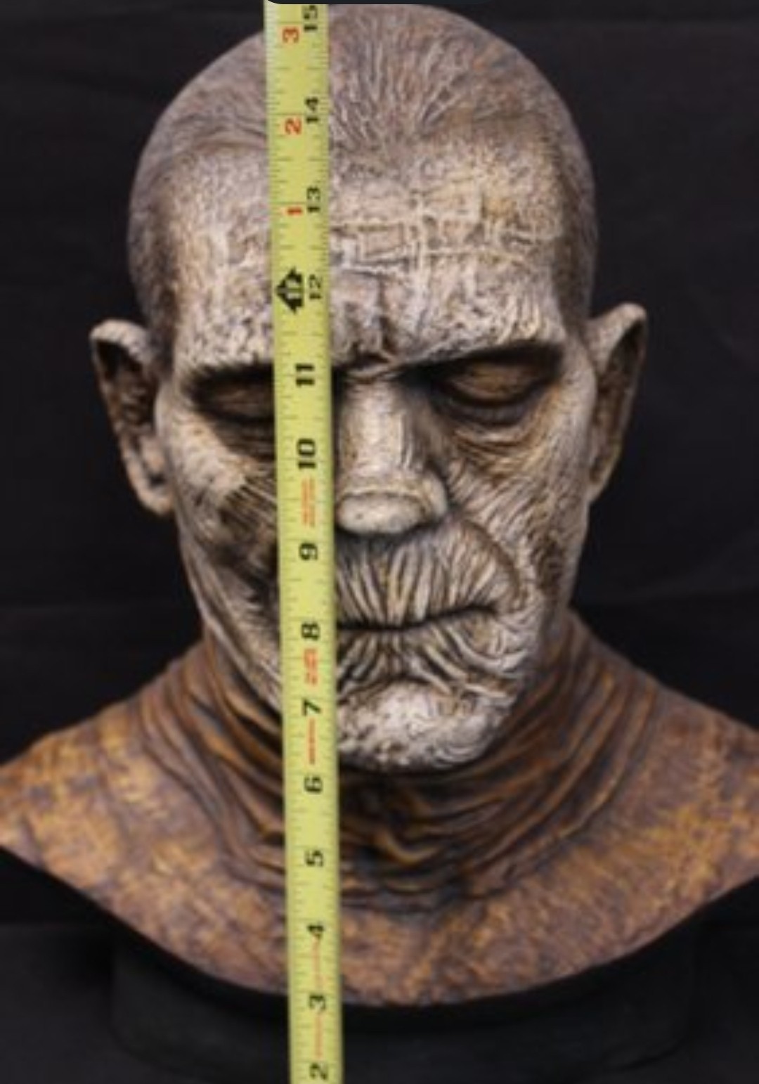Rare Resin 1:1-Life Size Boris Karloff The Mummy Bust/Statue Custom Painted