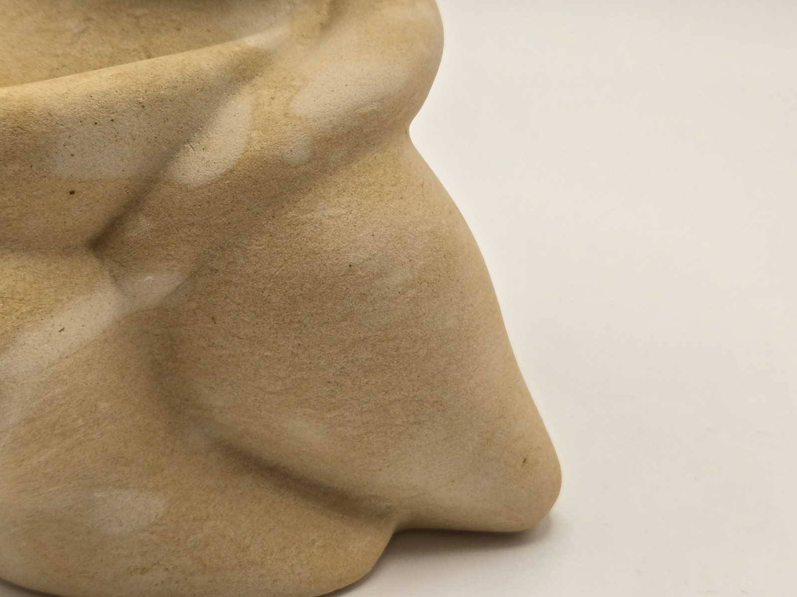 Joe Xuereb Handcarved Abstract Sculpture Seated Figurine