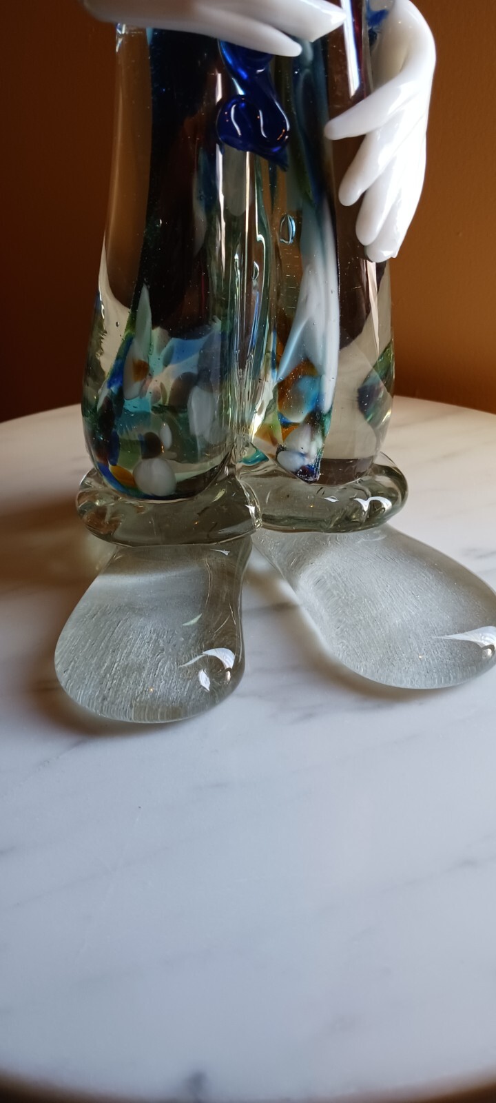 RARE FIND..LARGE VINTAGE BEAUTIFUL MURANO CLOWN 14″ TALL