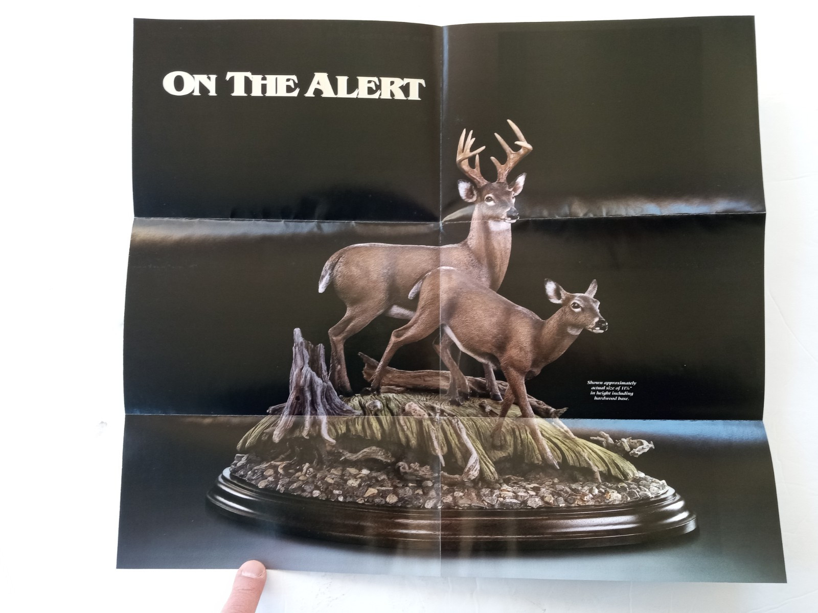 Danbury Mint ON THE ALERT Whitetail Deer Miller & Christensen PAPER BROCHURE