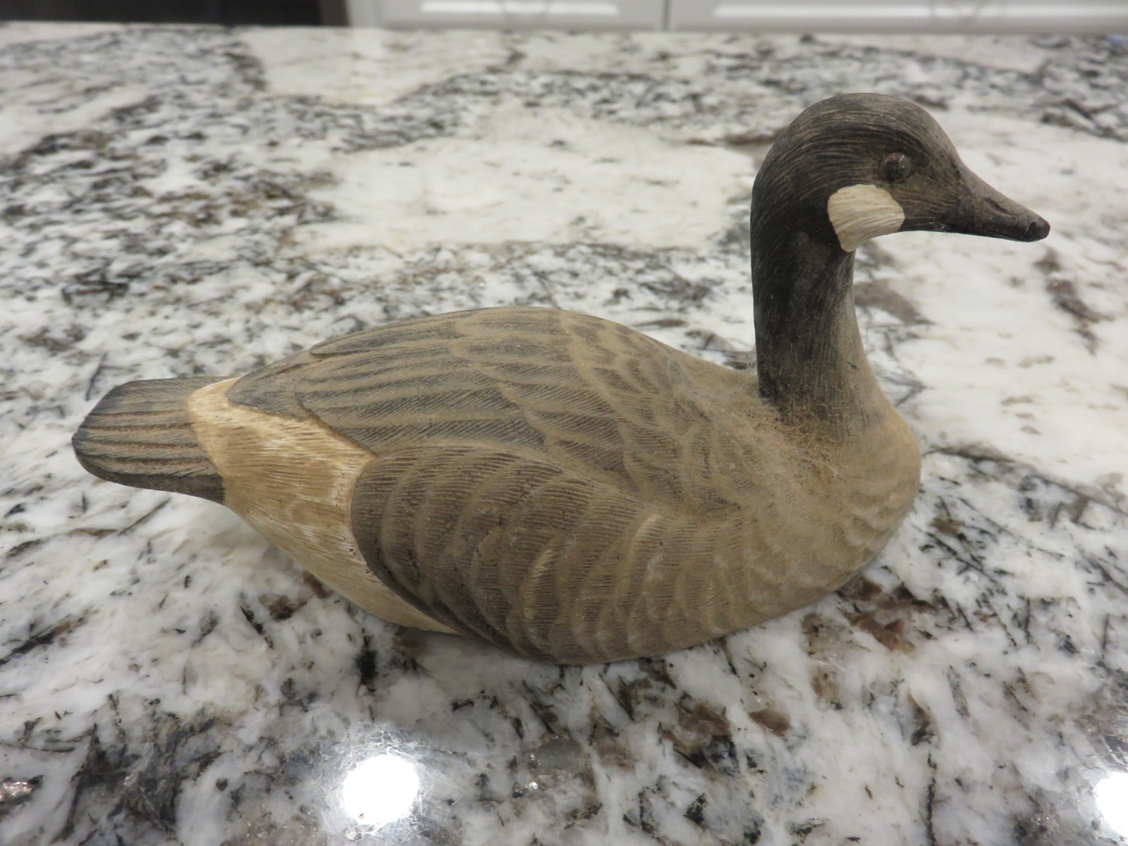 Hand Made & Painted Canada Goose 5″ Signed K Spell 11-20-84 LOOK READ