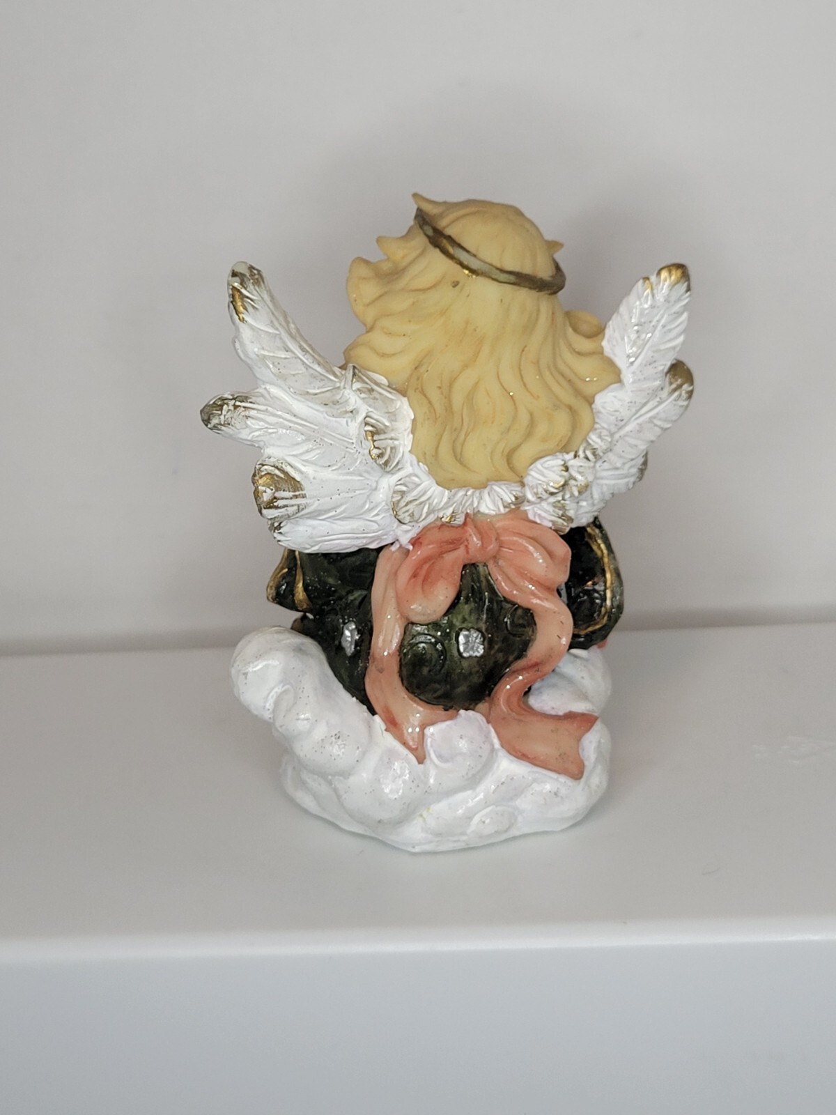 Angel Reading Book Porcelain Figurine Gift Decoration Decor Unisex Religious