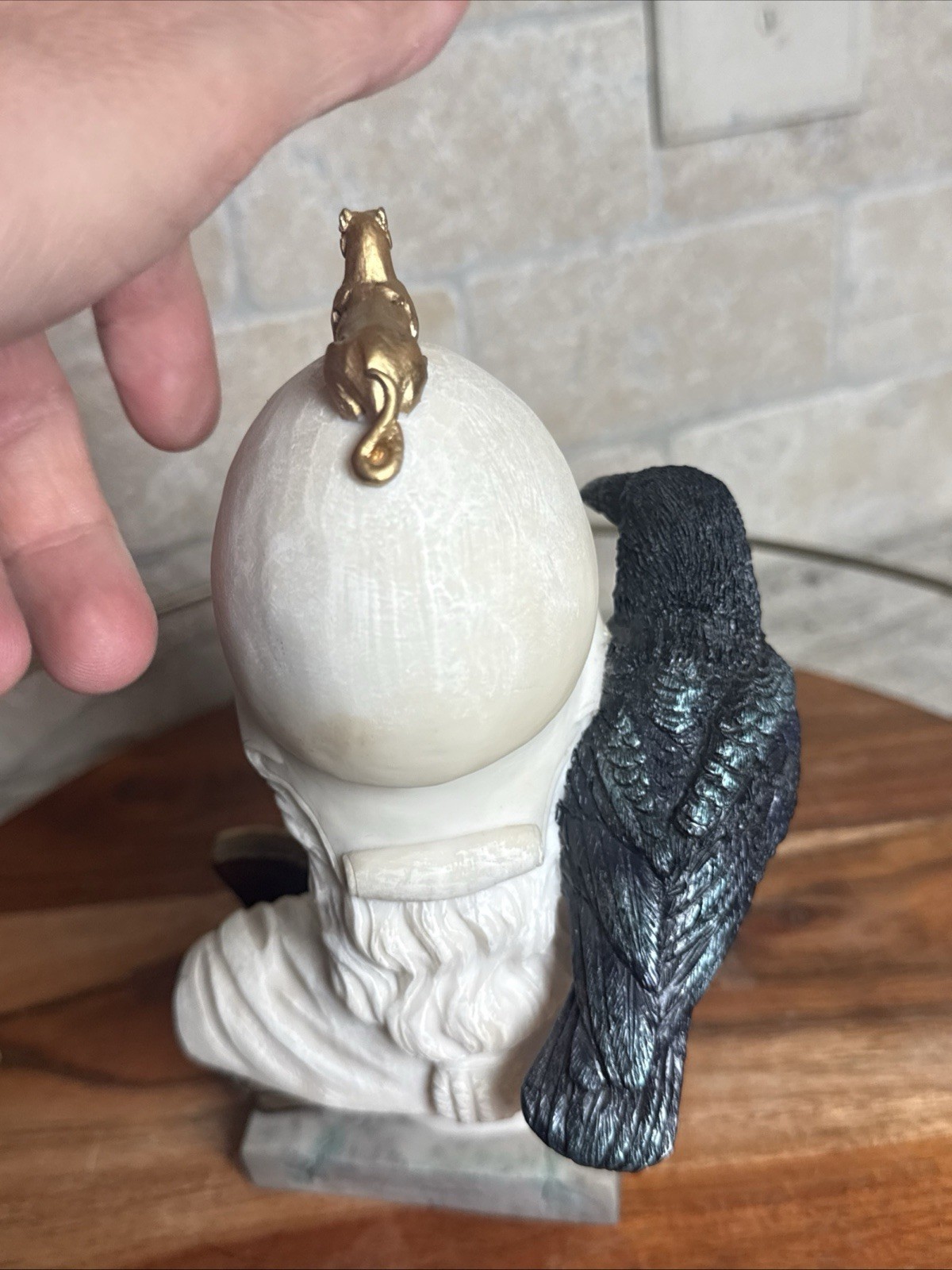 The Raven – Nevermore On Pallas Athena Bust Polystone Figurine Home Decor