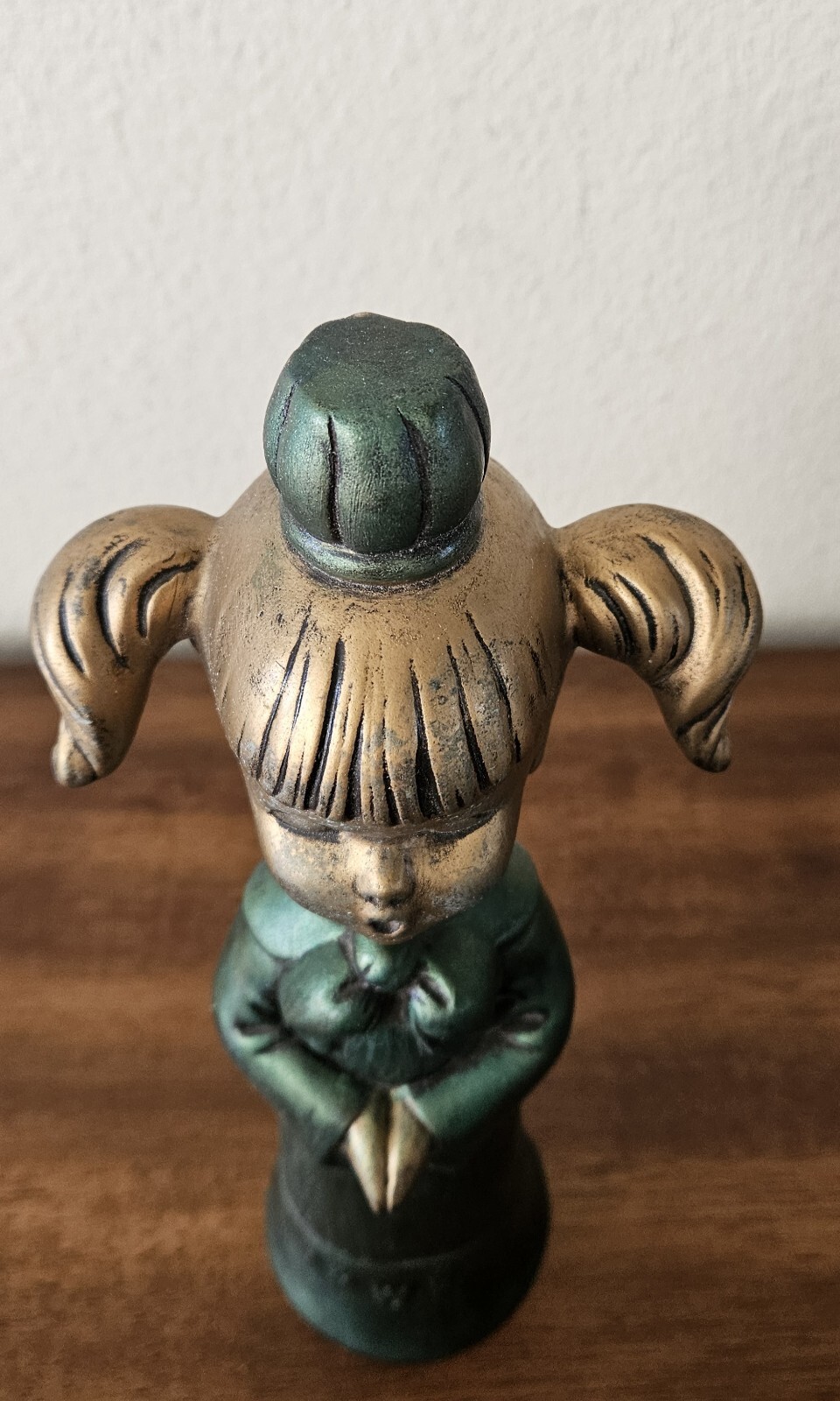 Angel Caroling Singing Christmas Decor. Ceramic Girl VTG 60s. 11 1/4”H.Atlantic?