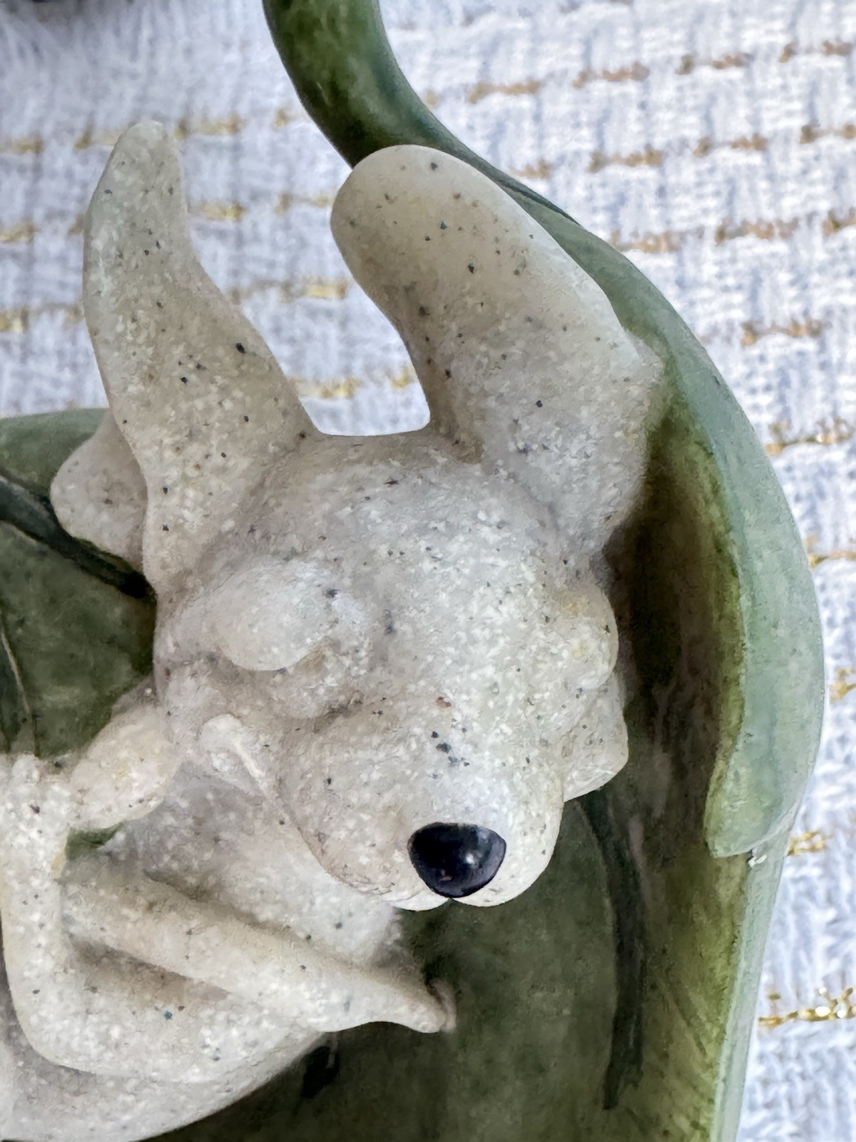 Quarry Critters Sleeping Mouse Mazzie In A Leaf 57008 By Second Nature Design