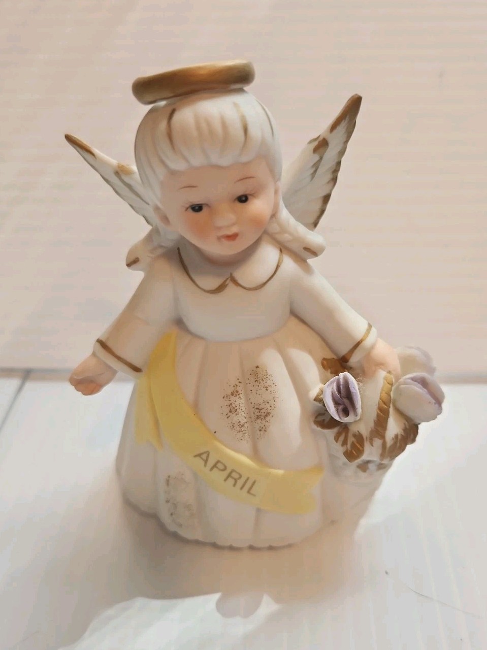 April Lefton China Angel Geo Z Lefton ~ TWP 06800 ~ 1988 ~ 3.5″