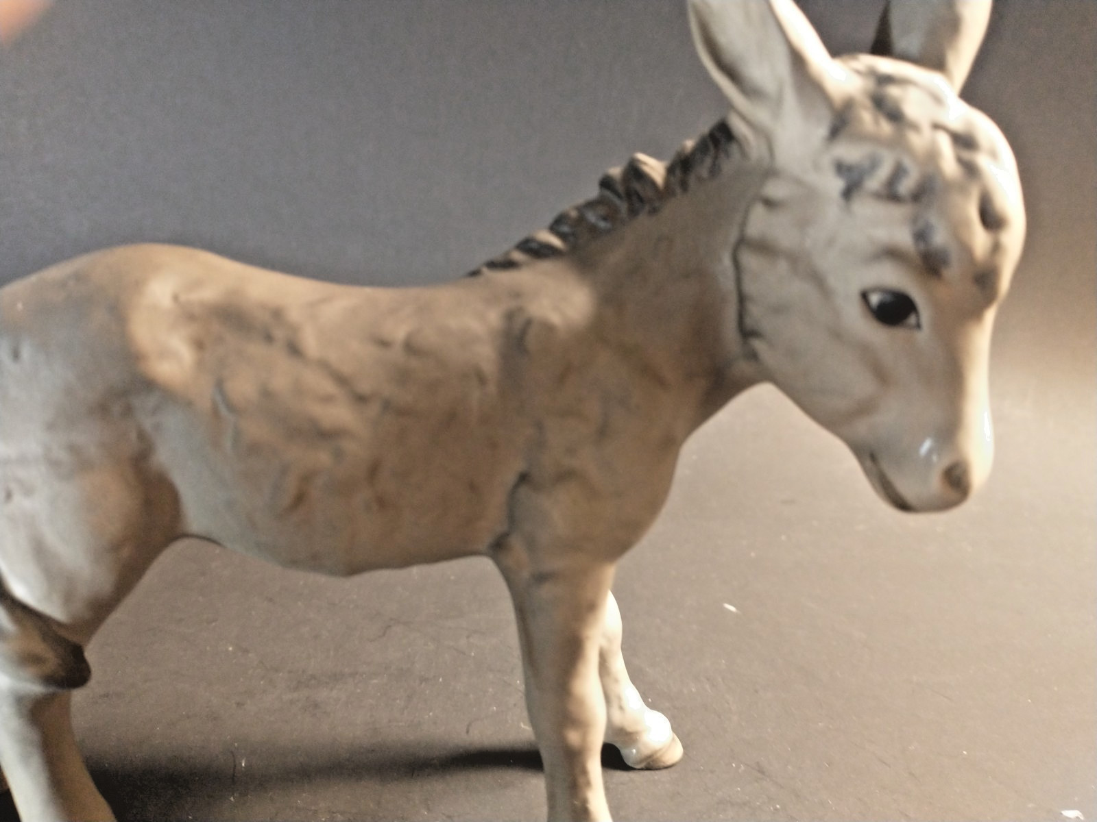 Goebel Hummel 1951 Matte Glaze Ceramic Donkey West Germany 6″ long; 5″ high