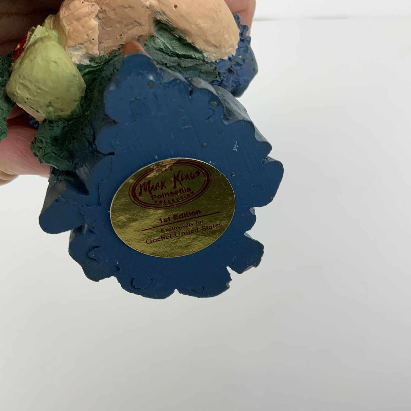 Mark Klaus Kollection Goebal US Exclusive 1st Edition “Poinsettia”Resin Figurine