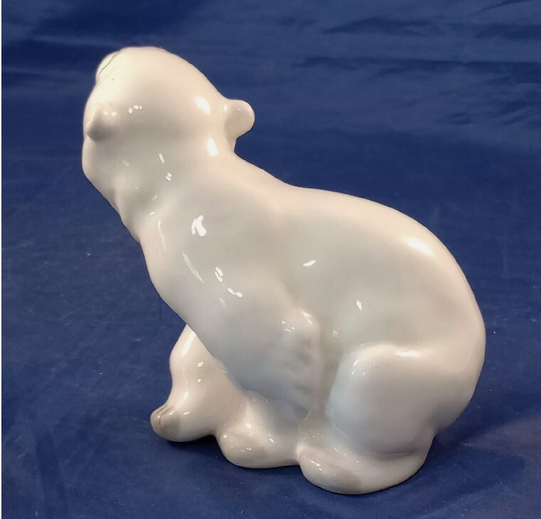 Vintage Russian LOMONOSOV LFZ Porcelain Polar Bear Russia