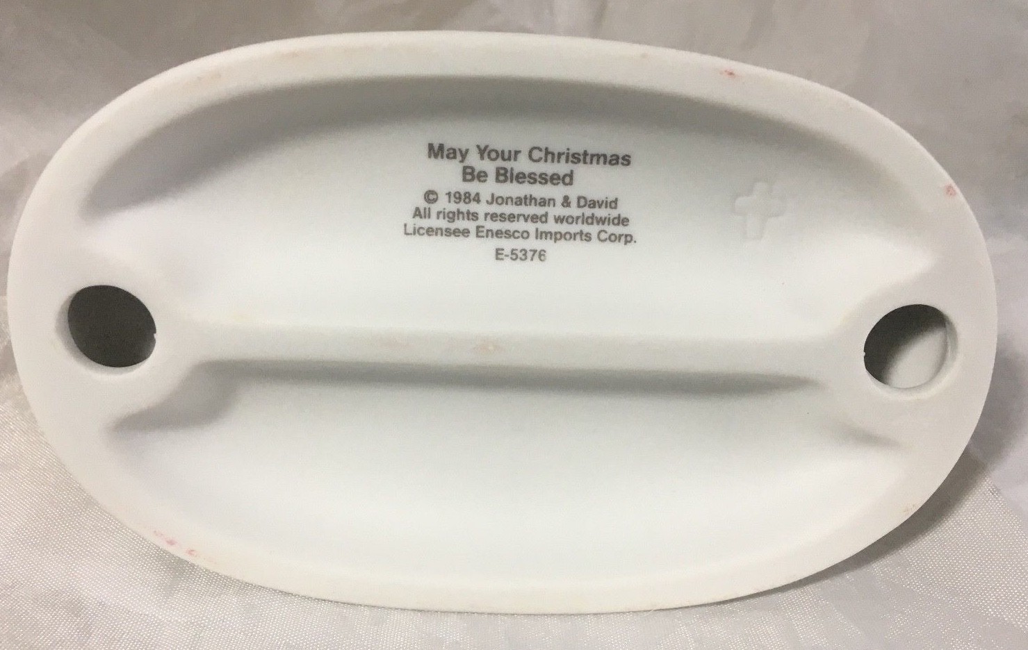 May Your Christmas Be Blessed Precious Moments 1984 – Blonde Holding Holy Bible