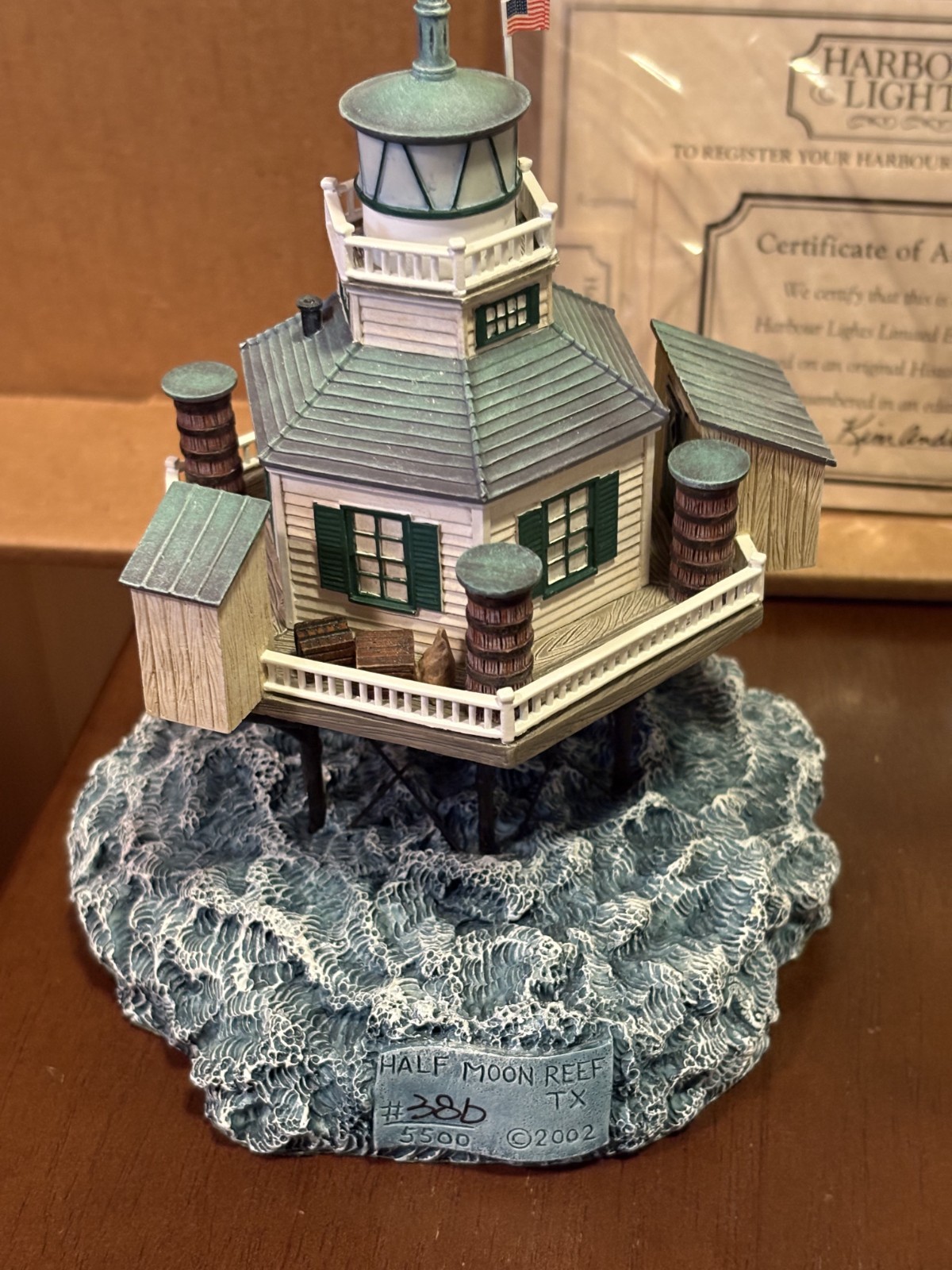 Harbour Lights “Half Moon Reef” Texas #296 Lighthouse NEW OTHER