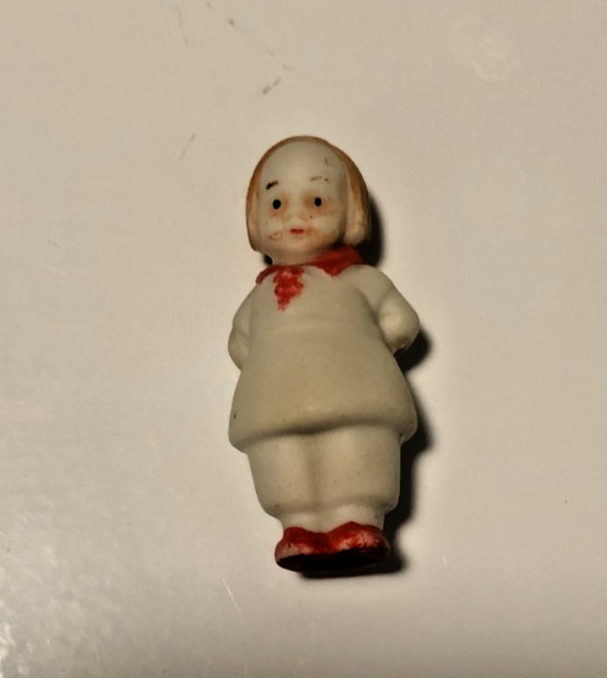 Vintage miniature figurine of child German made 1.5 inch