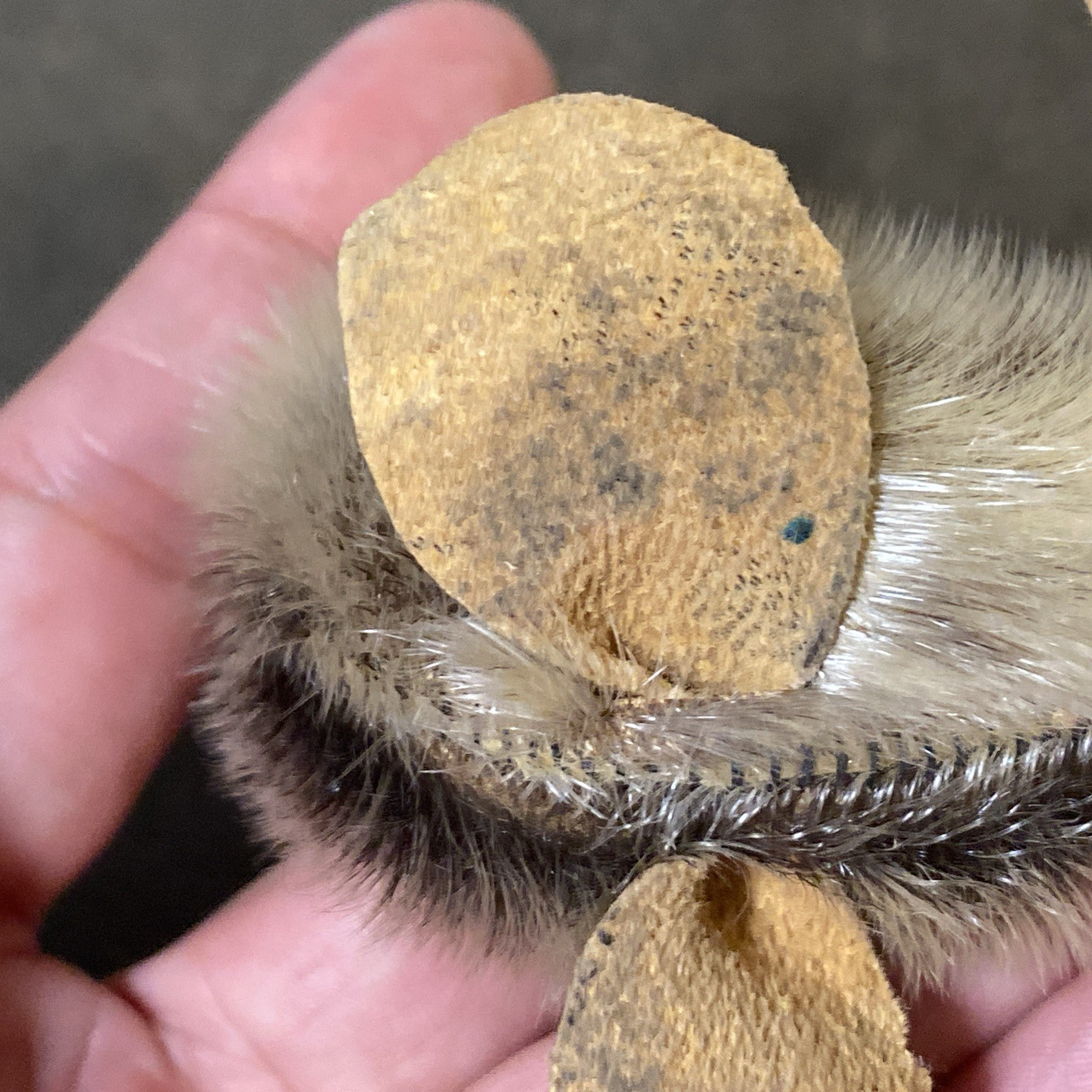 Fur and Leather Walrus Figurine