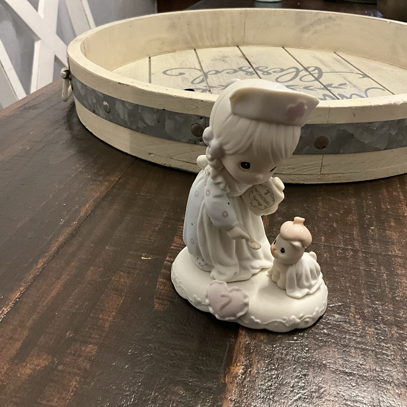 Precious Moments Blonde Growing in Grace Age 7 Figurine 163740