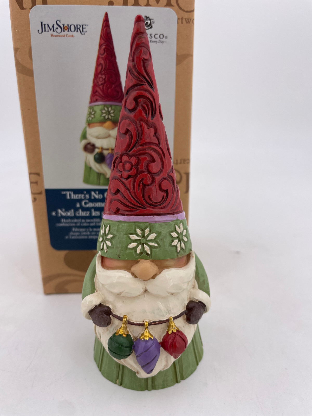 Enesco Jim Shore – Christmas Gnome with Ornaments (5″) #6009181