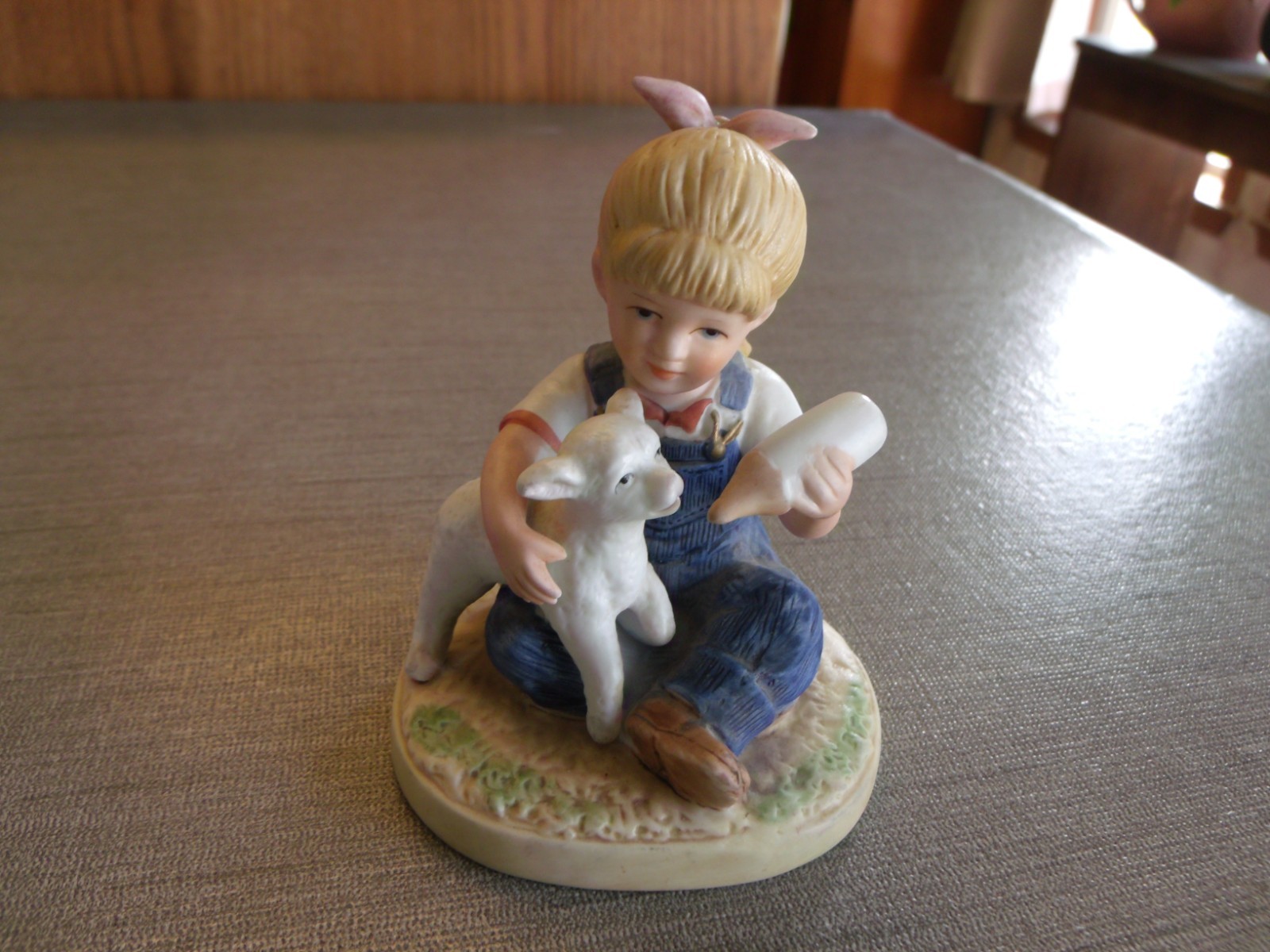 COLLECTIBLE HOMCO DENIM DAYS NEW BEGINNINGS 3 1/2 INCH TALL