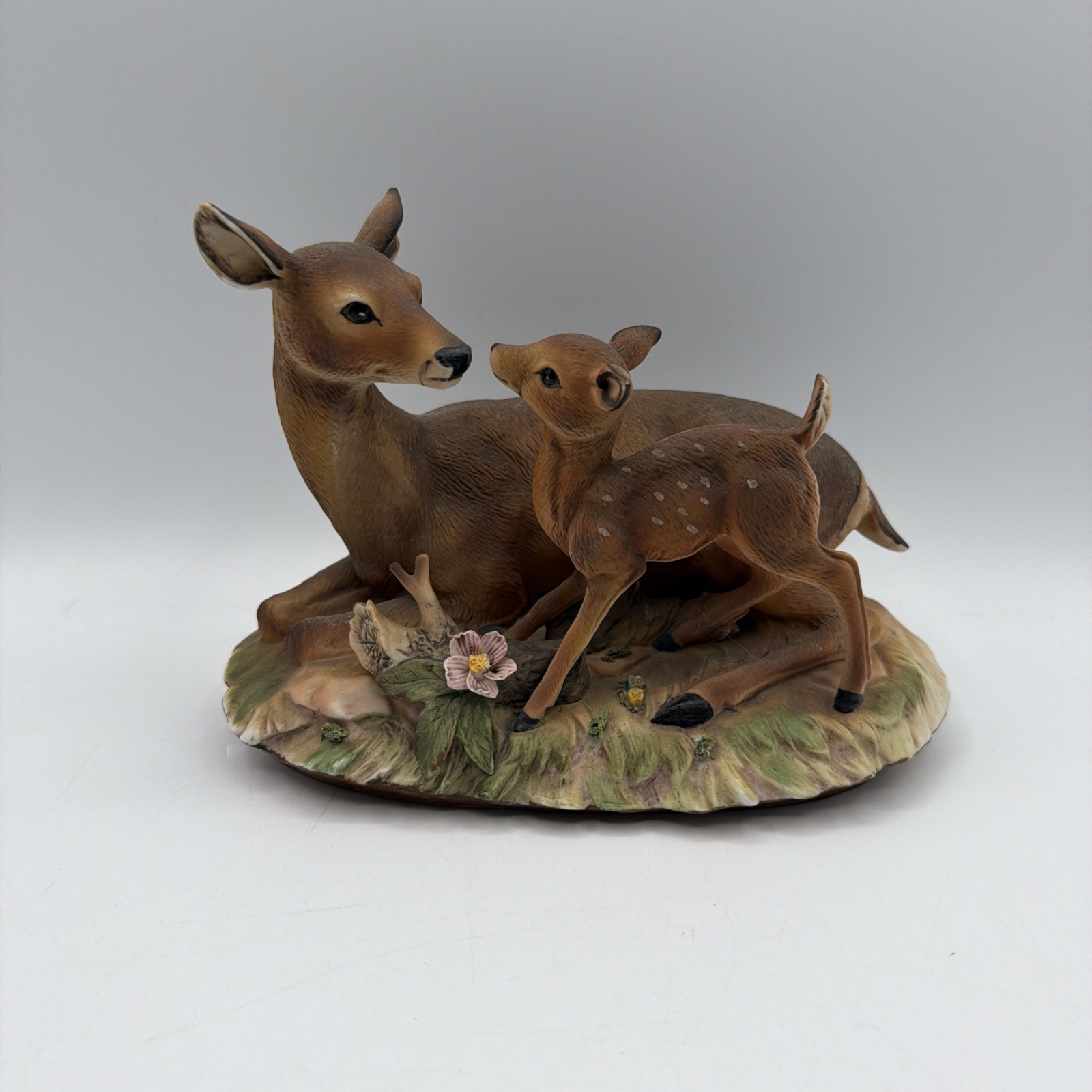 Masterpiece By Homco Doe & Fawn Deer Figure