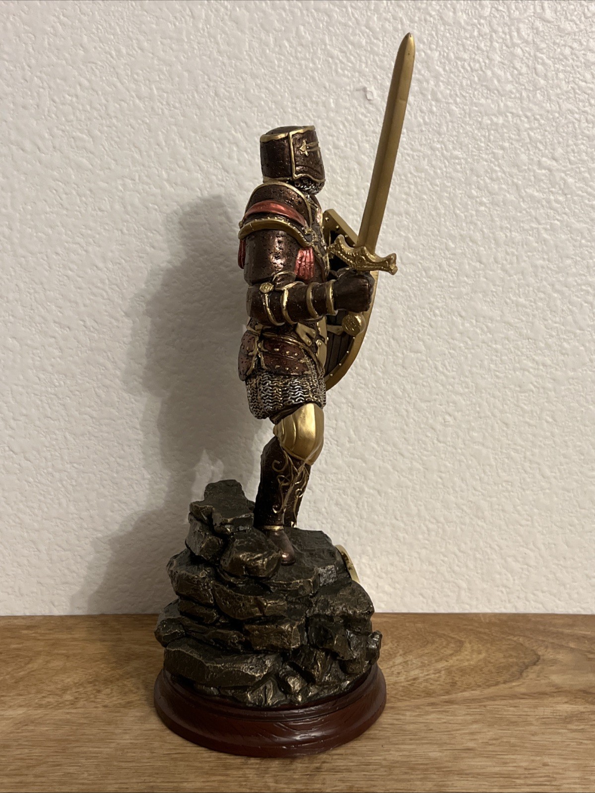 Armor Of God Bradford Exchange Cold Cast Bronze Sculpture + Challenge Coin B2967