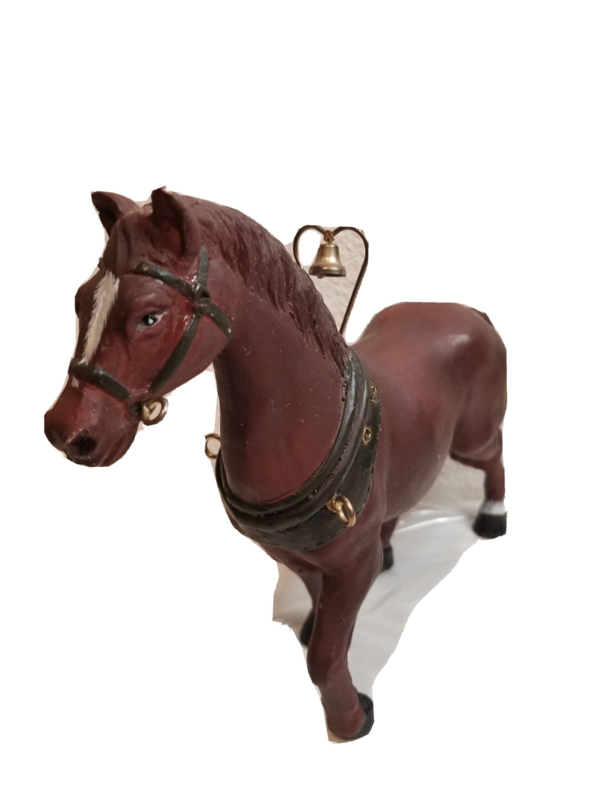 Vintage Brown Horse Statue: Porcelain Weighted Over 1 Lb.