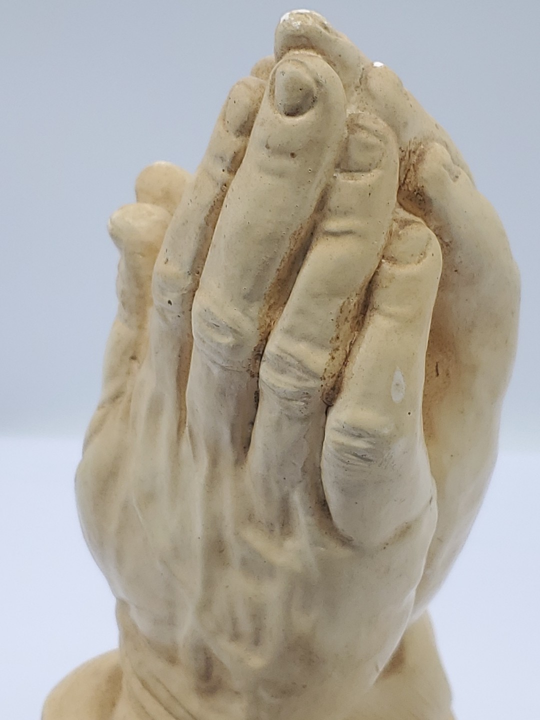 Ceramic Praying Hands Figurine Vintage Atlantic Mold Company