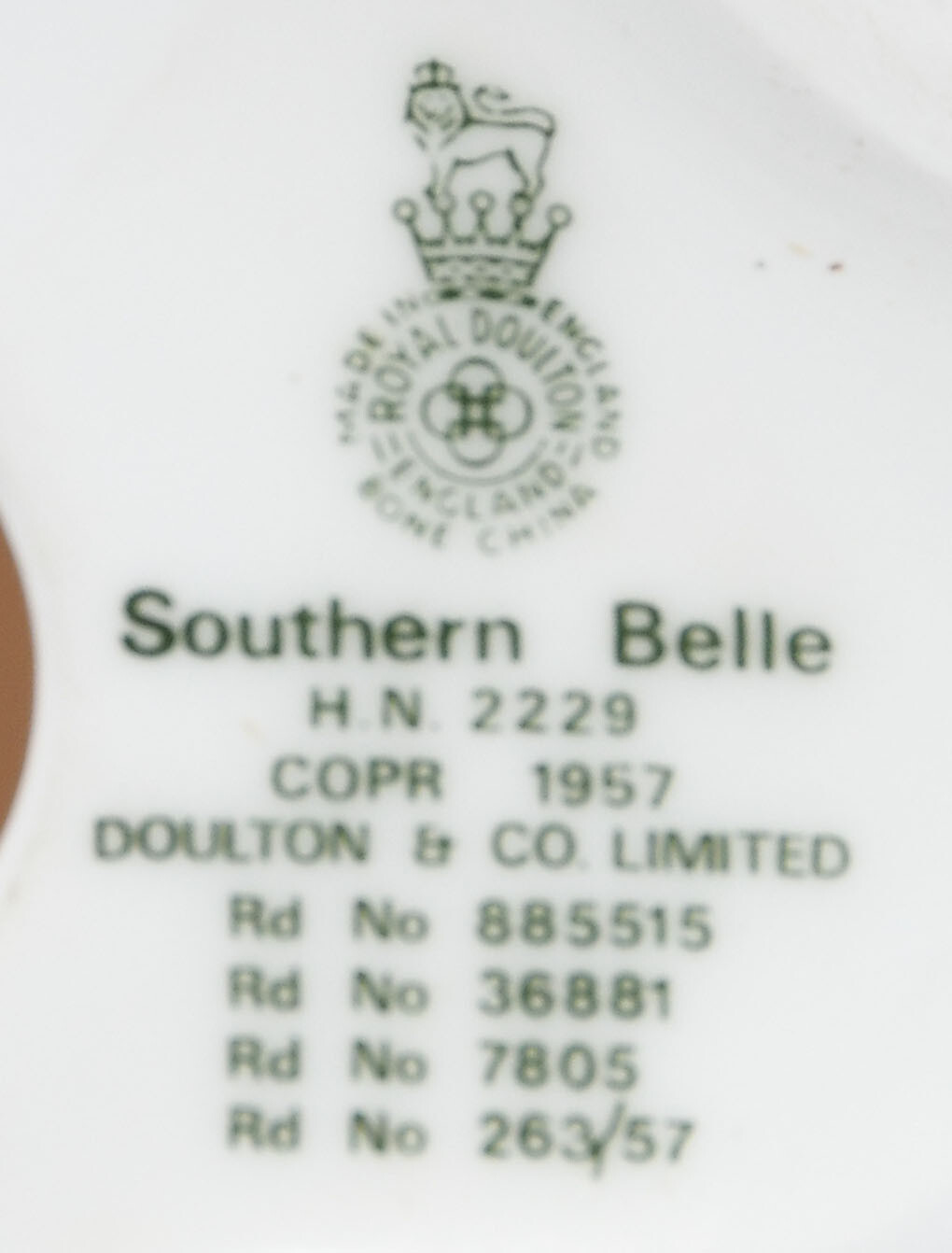 Royal Doulton Southern Belle HN2229 (8″ Tall)
