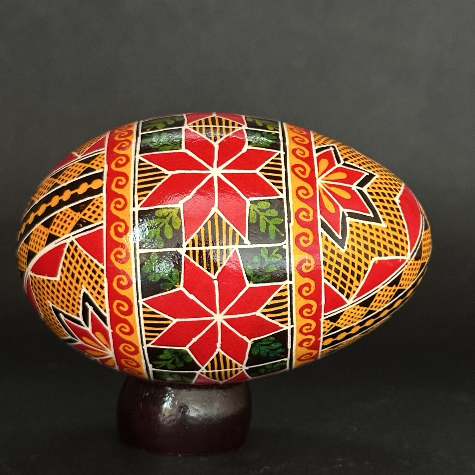 Real Ukrainian Pysanky. Goose Pysanka. Hand made Hutsul Easter Eggs Best Gift