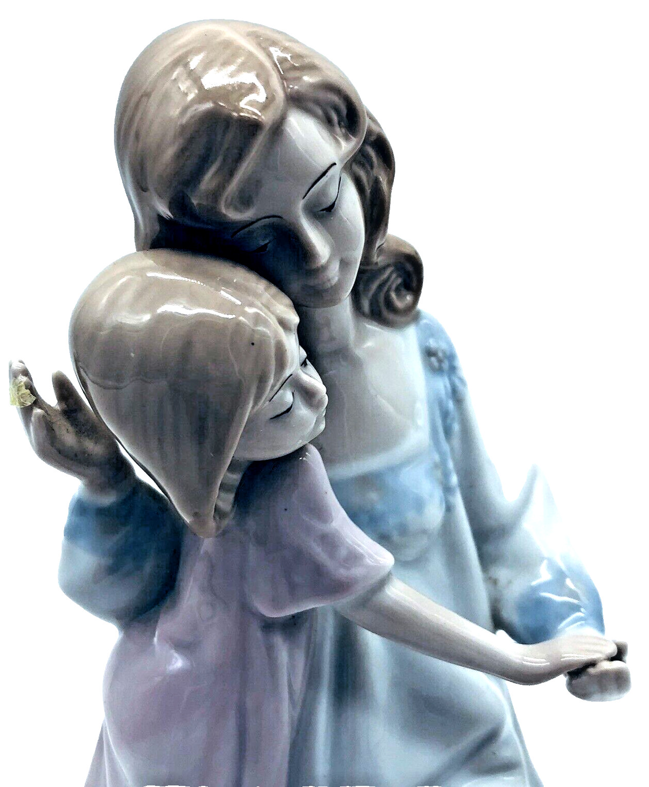 Paul Sebastian Bedtime Mother Daughter Figurine Porcelain 1990 Vtg Family Love