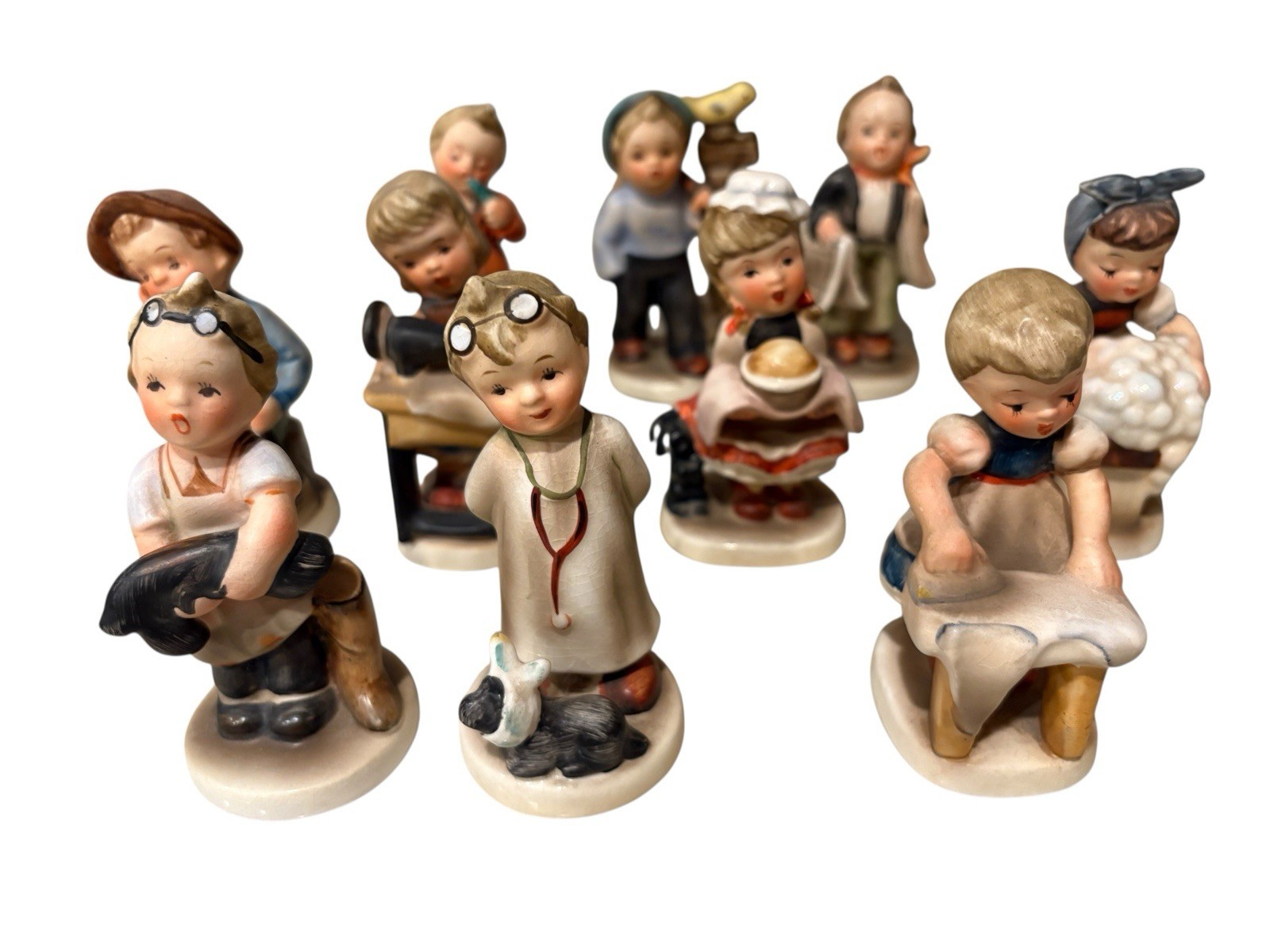 SET OF 10 NAPCO COLLECTABLE JAPAN FIGURINES W/TAGS AH 901