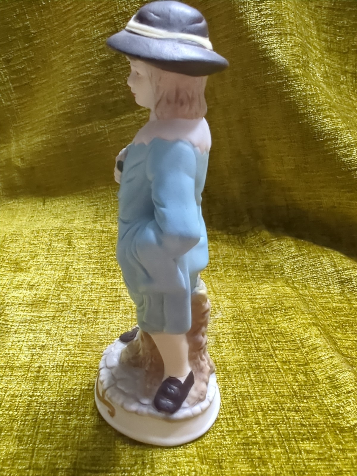 vintage bisque “Blue Boy” or colonial-style figurine
