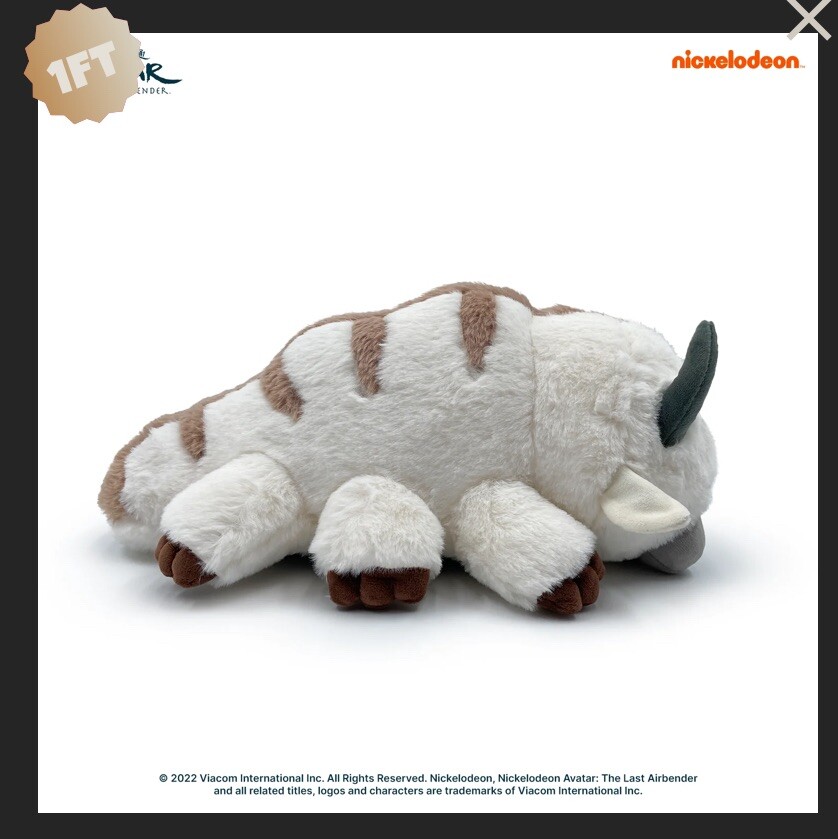 Youtooz * Avatar * Appa Flop! * Plush 1ft * NEW* In Original Packaging