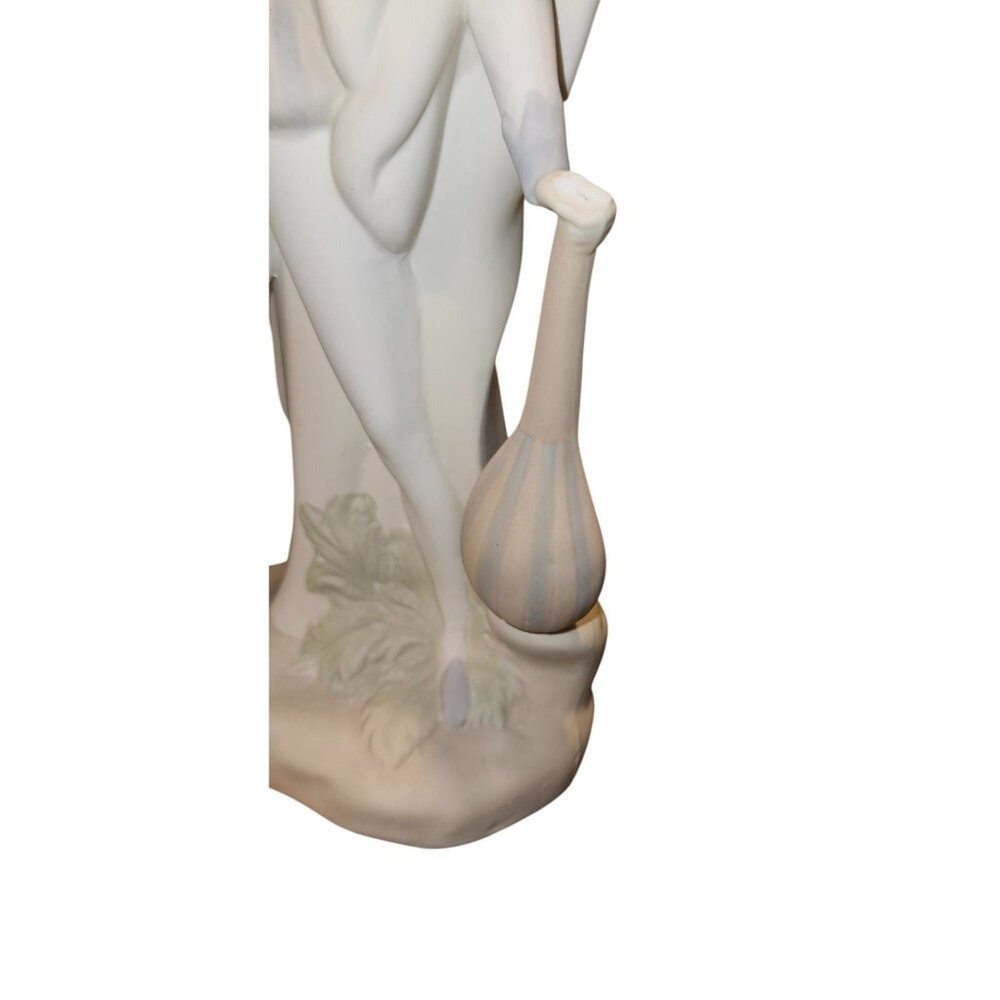 Vintage Figurine Porceval Porcelain Renaissance Minstrel With Lute Made in Spain