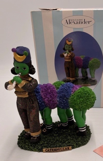 Madame Alexander Caterpillar Figurine Alice in Wonderland Boxed Rare Collectible