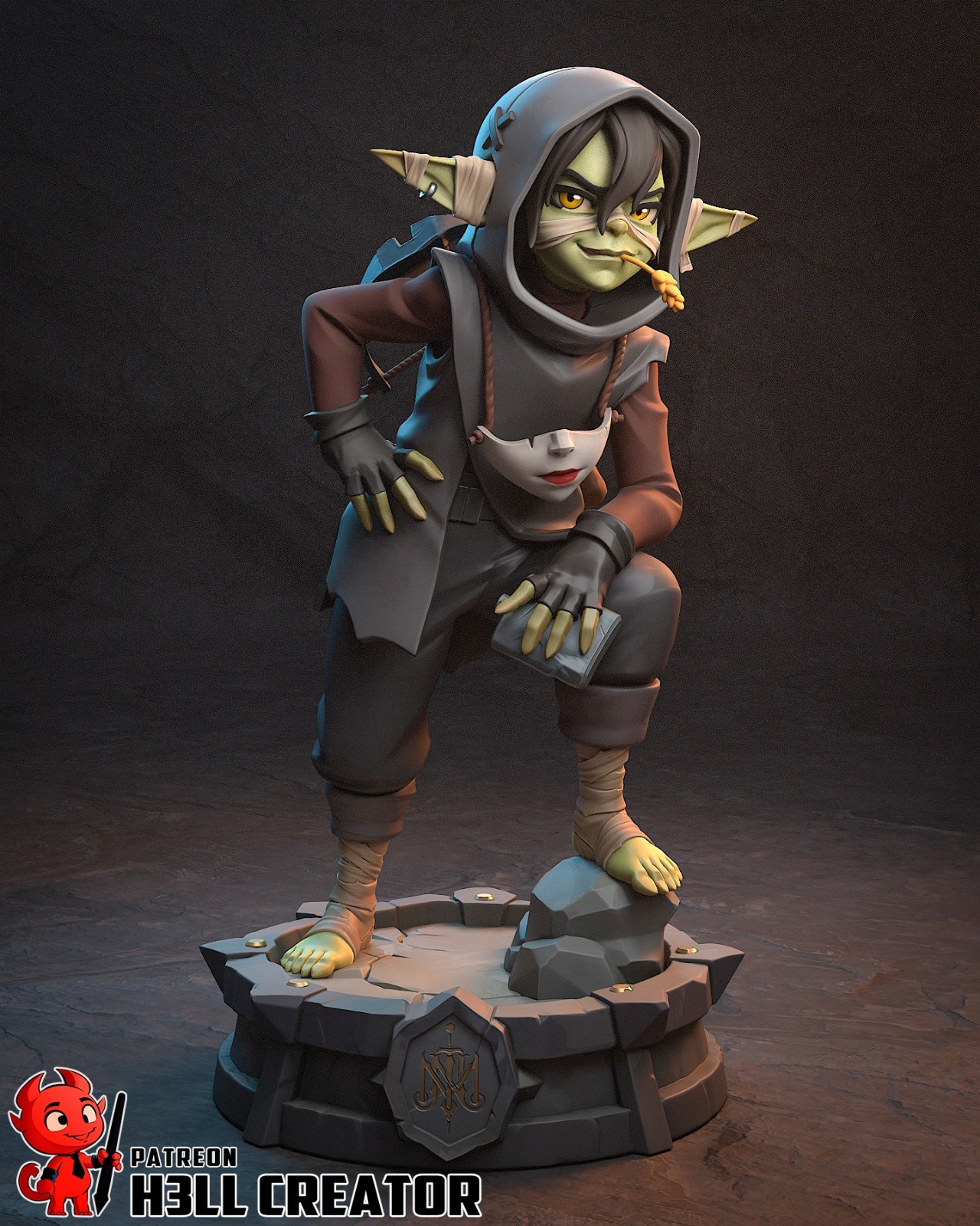 Nott the Brave – The Mighty Nein 1/10 Scale Statue 3D Print Model Kit Unpainted