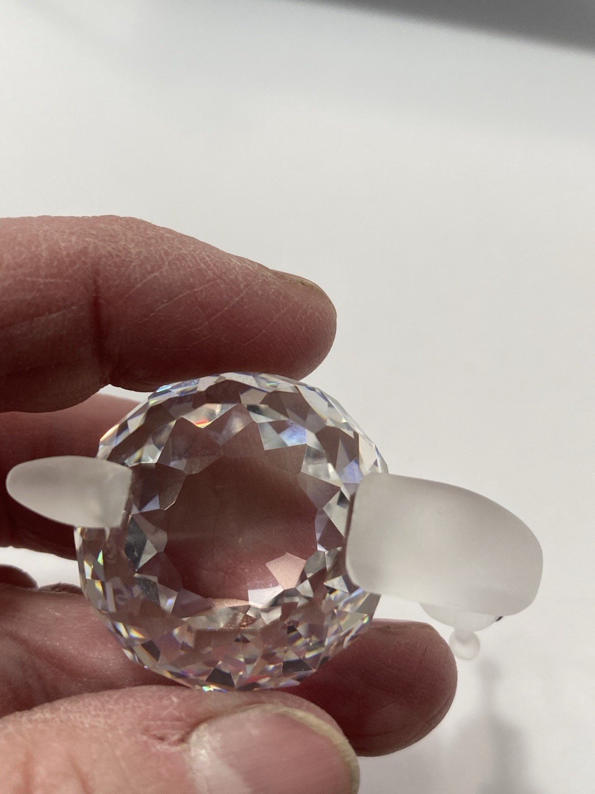 swarovski crystal small snail figurines (2)