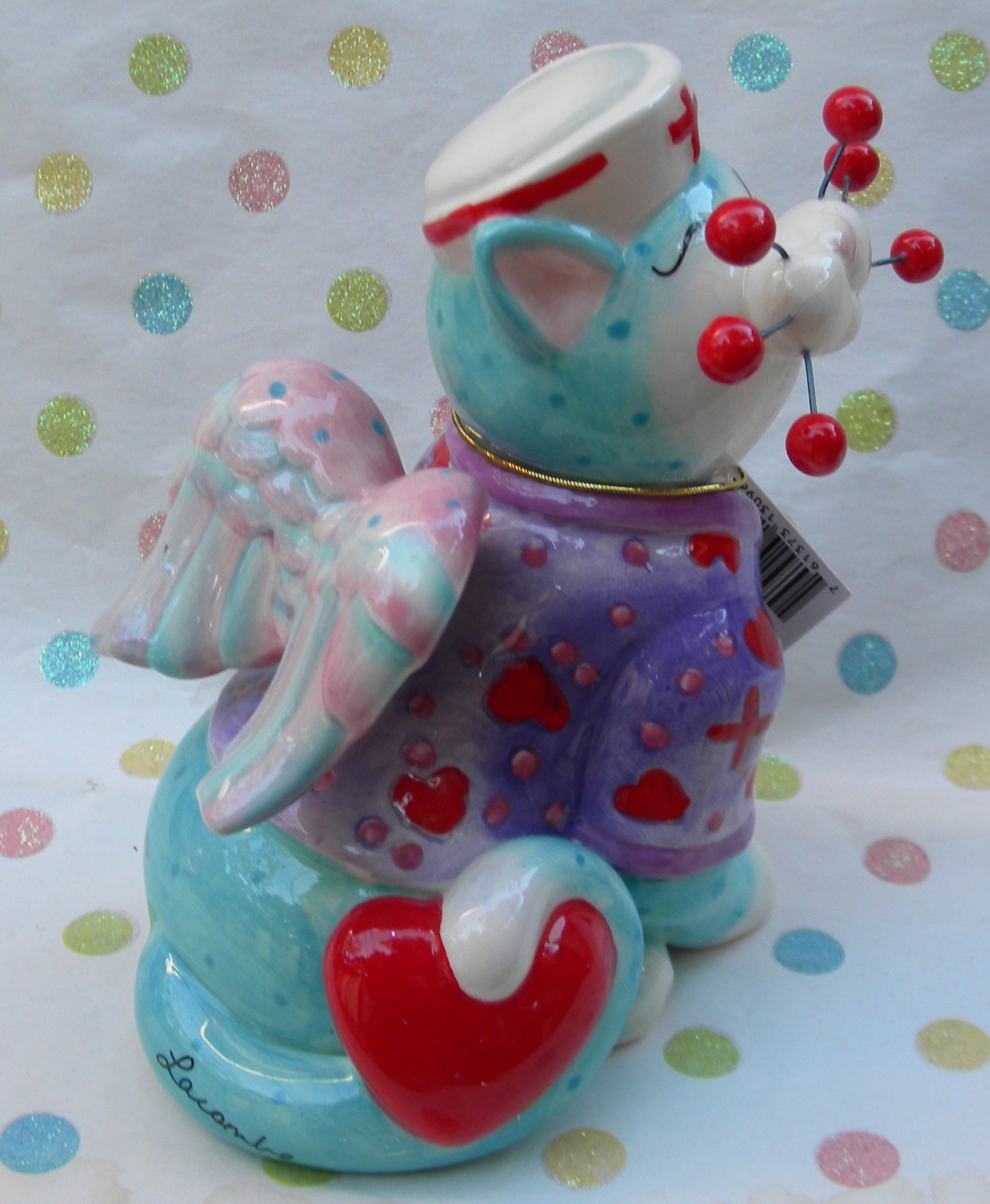 WhimsiClay Nurse cat Melissa, So cute & good value!