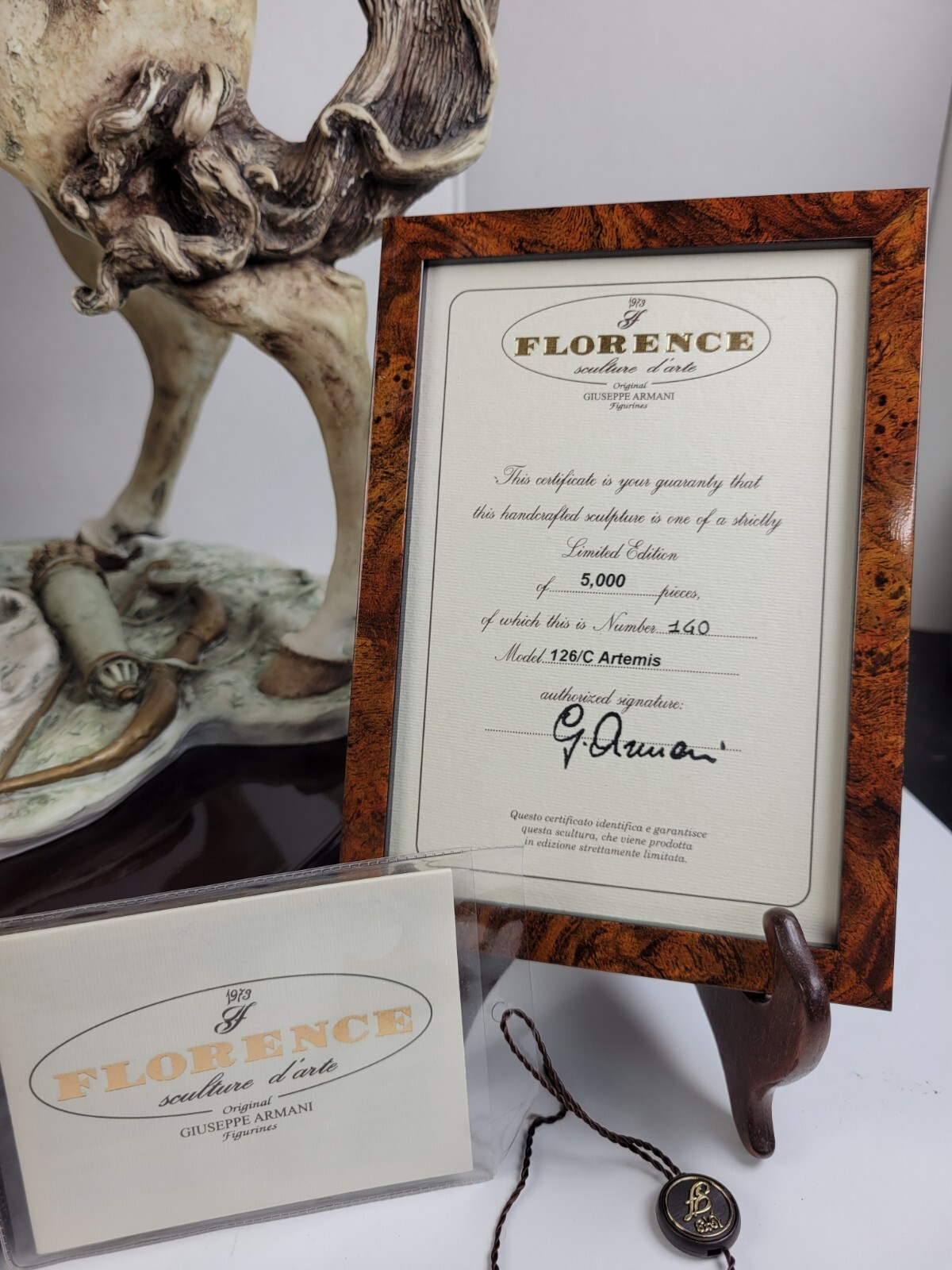FLORENCE STATUE BY GIUSEPPE ARMANI 126/C ARTEMIS SIGNED Limited Edition #140 COA