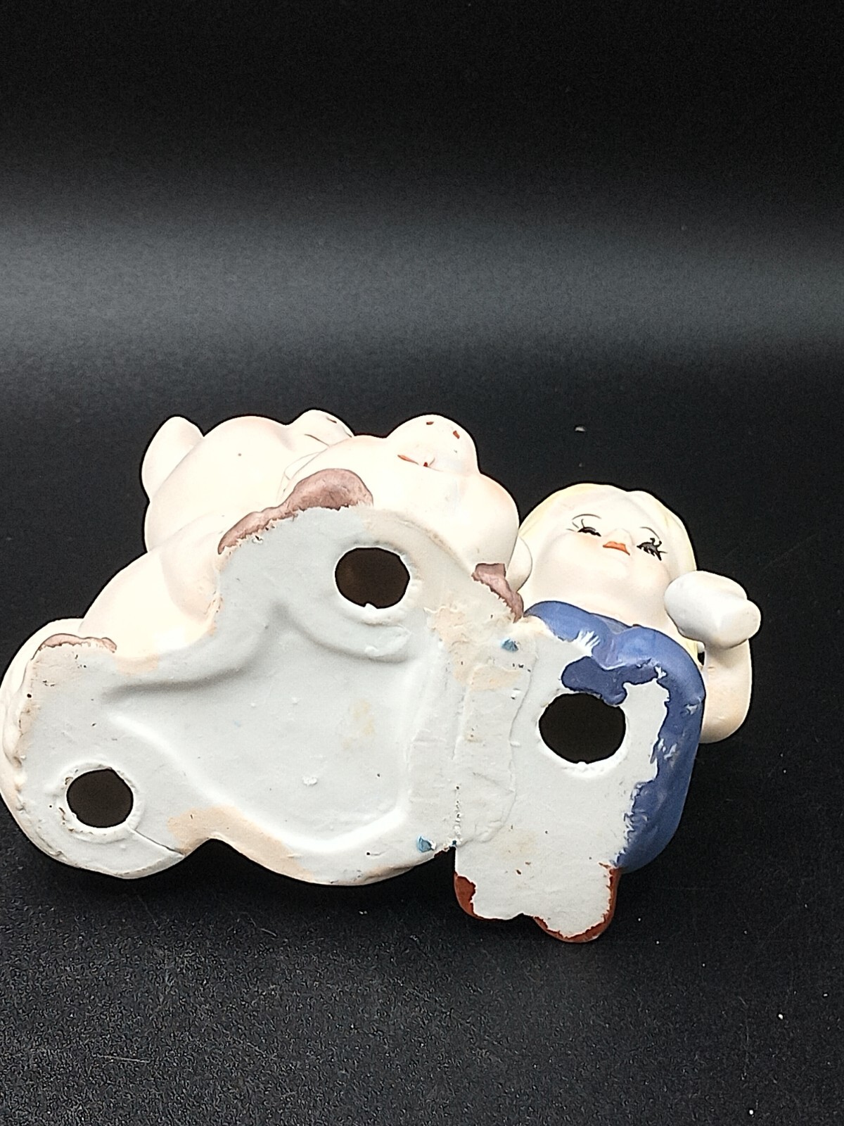 Vintage UCGC Ceramic Figurine Girl and Piglets Mid-Century Excellent Shape!!