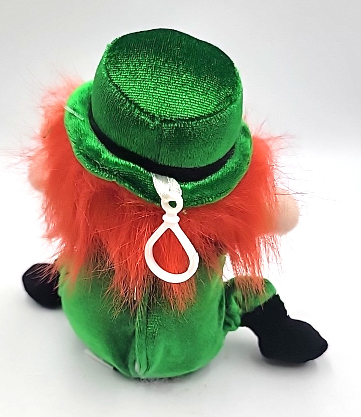 2 Gemmy Animated Singing Plush Leprechaun Banner & Pot of Gold St. Patrick’s Day