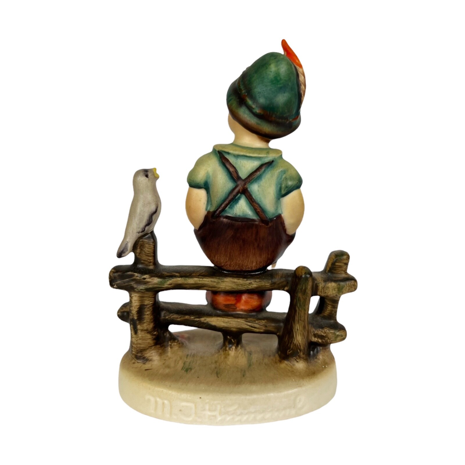 Hummel Goebel #111/1 “Wayside Harmony” Boy On Fence TMK-2 (1950-1959)