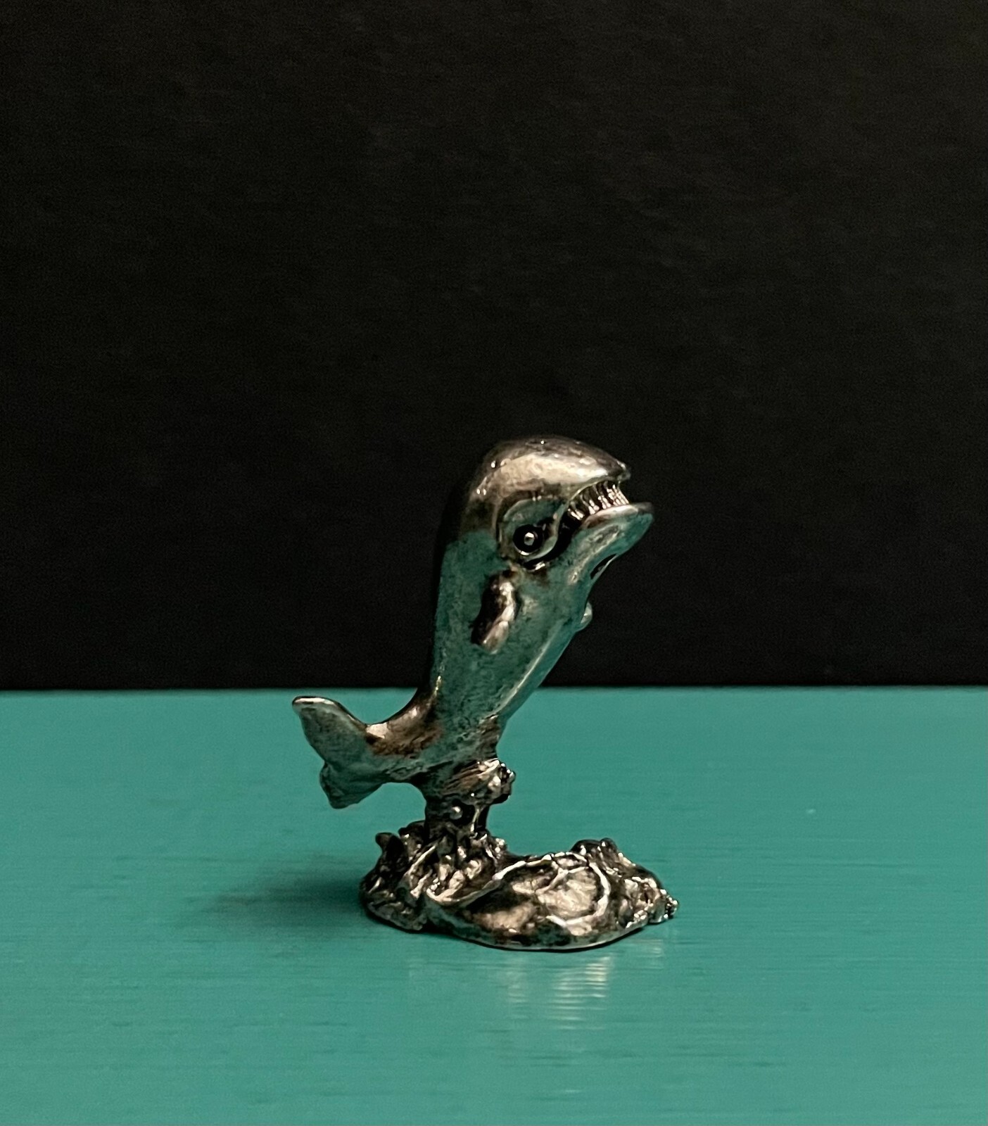 Pewter Sperm Killer Whale Cachalot Moby Dick Ocean Sea Cartoon Mini Art Figurine