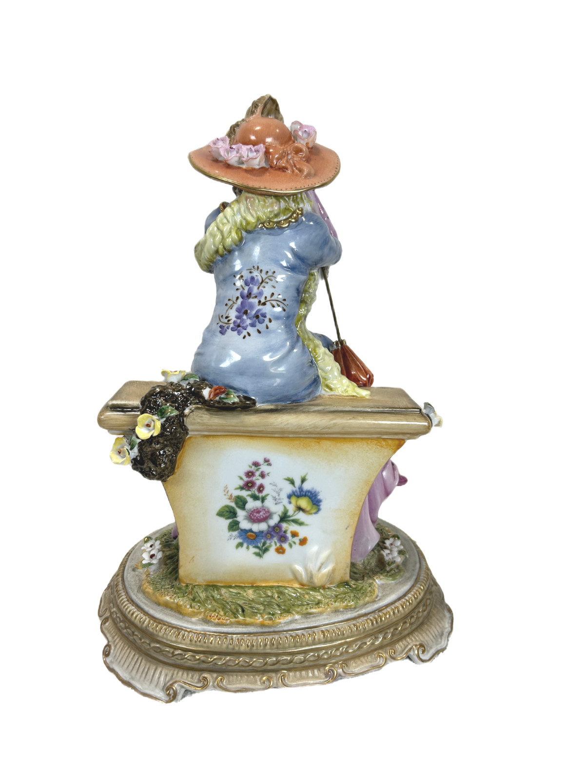 Vintage Carl Scheidig Grafenthal GDR Dresden Style Porcelain Lady Figurine