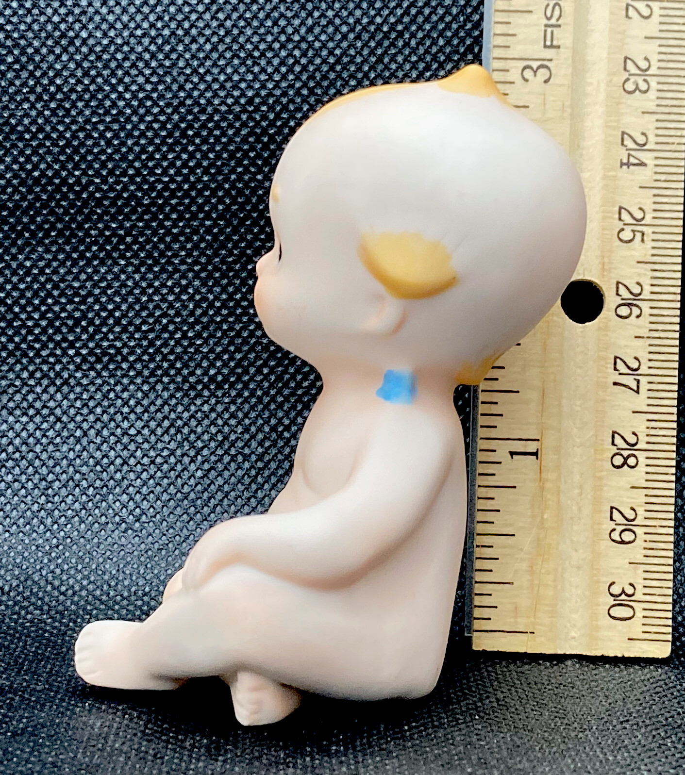 Lefton Bisque Kewpie Doll Figure Blue Wings 02132 Taiwan