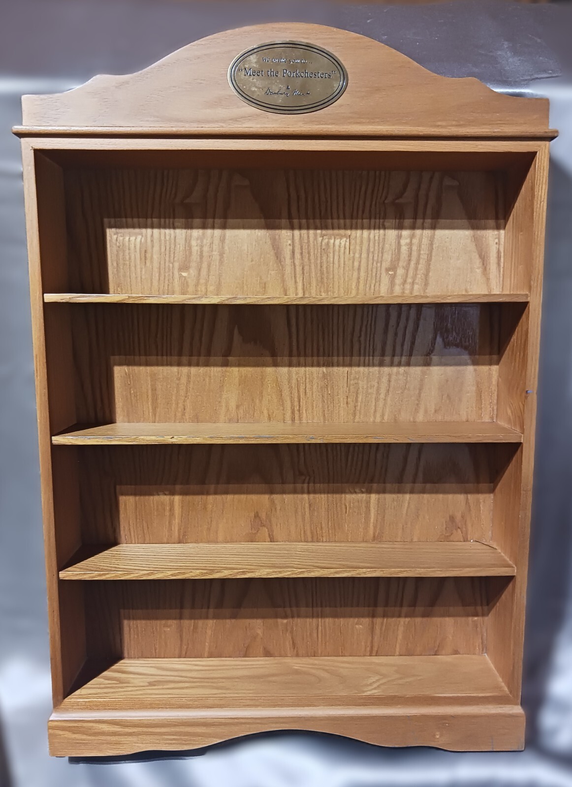 MEET THE PORKCHESTERS: Danbury Mint Wood 23x16x3 Display Pre-Owned