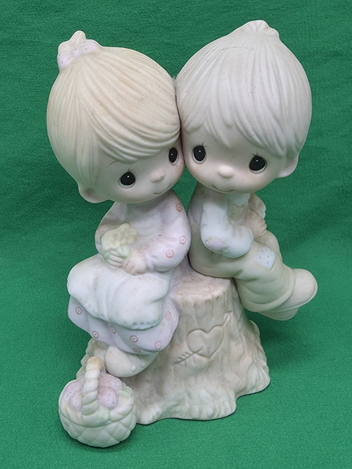 Enesco Precious Moments Love One Another Ceramic Figurine Signed 1978