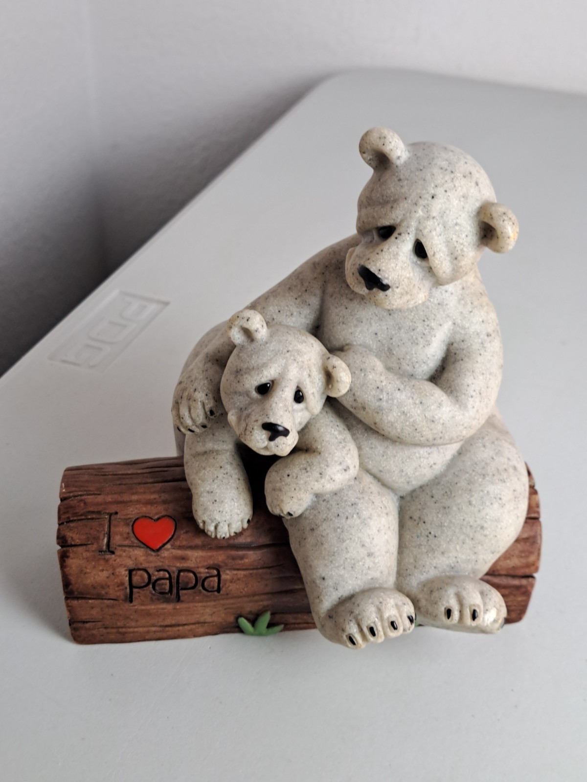 Quarry Critters 2005 ‘I LOVE PAPA’ Stone Figurine- Second Nature Design