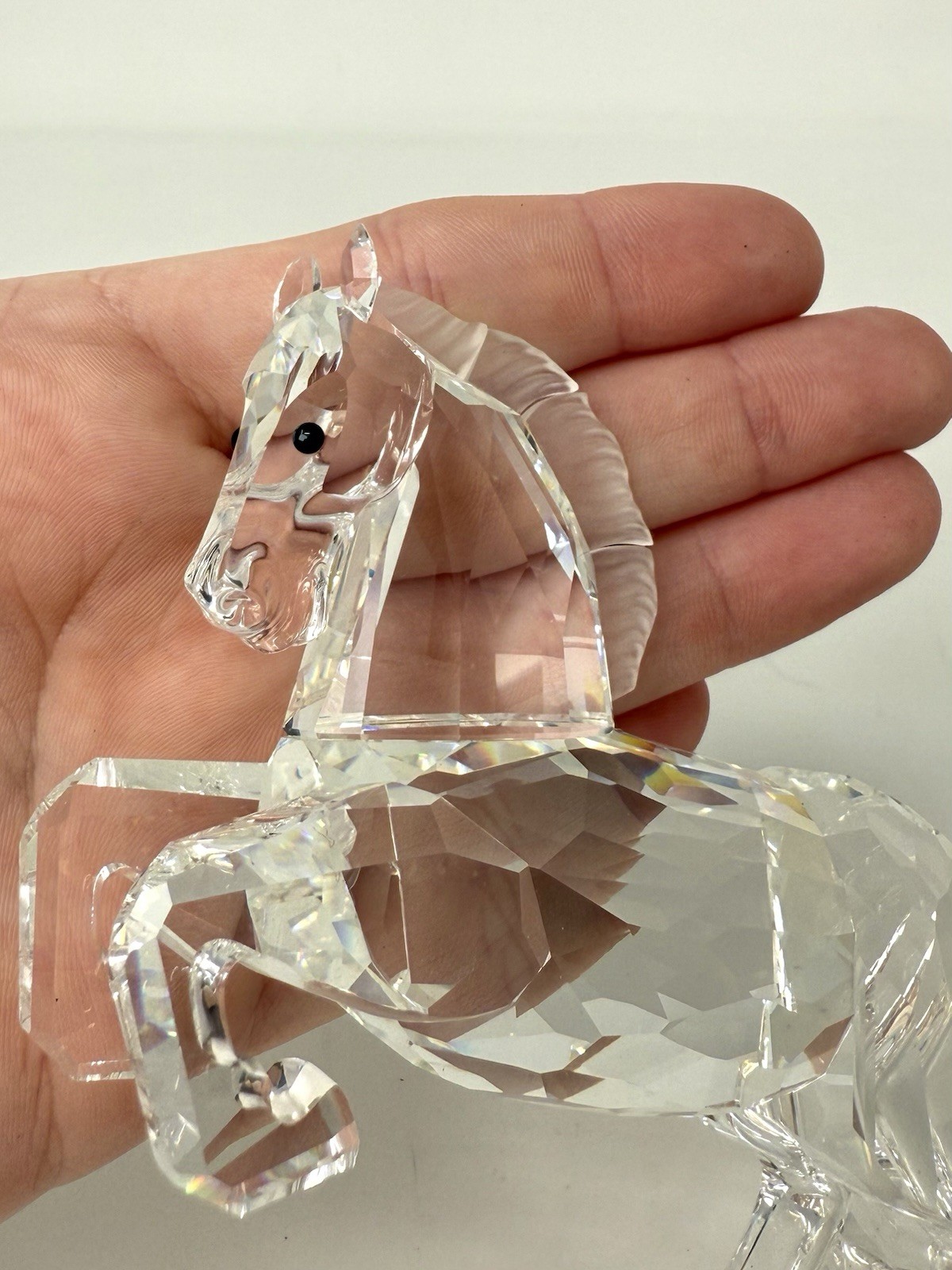 Swarovski Silver Crystal “White Stallion” Figurine W/Org. Box (B-871)