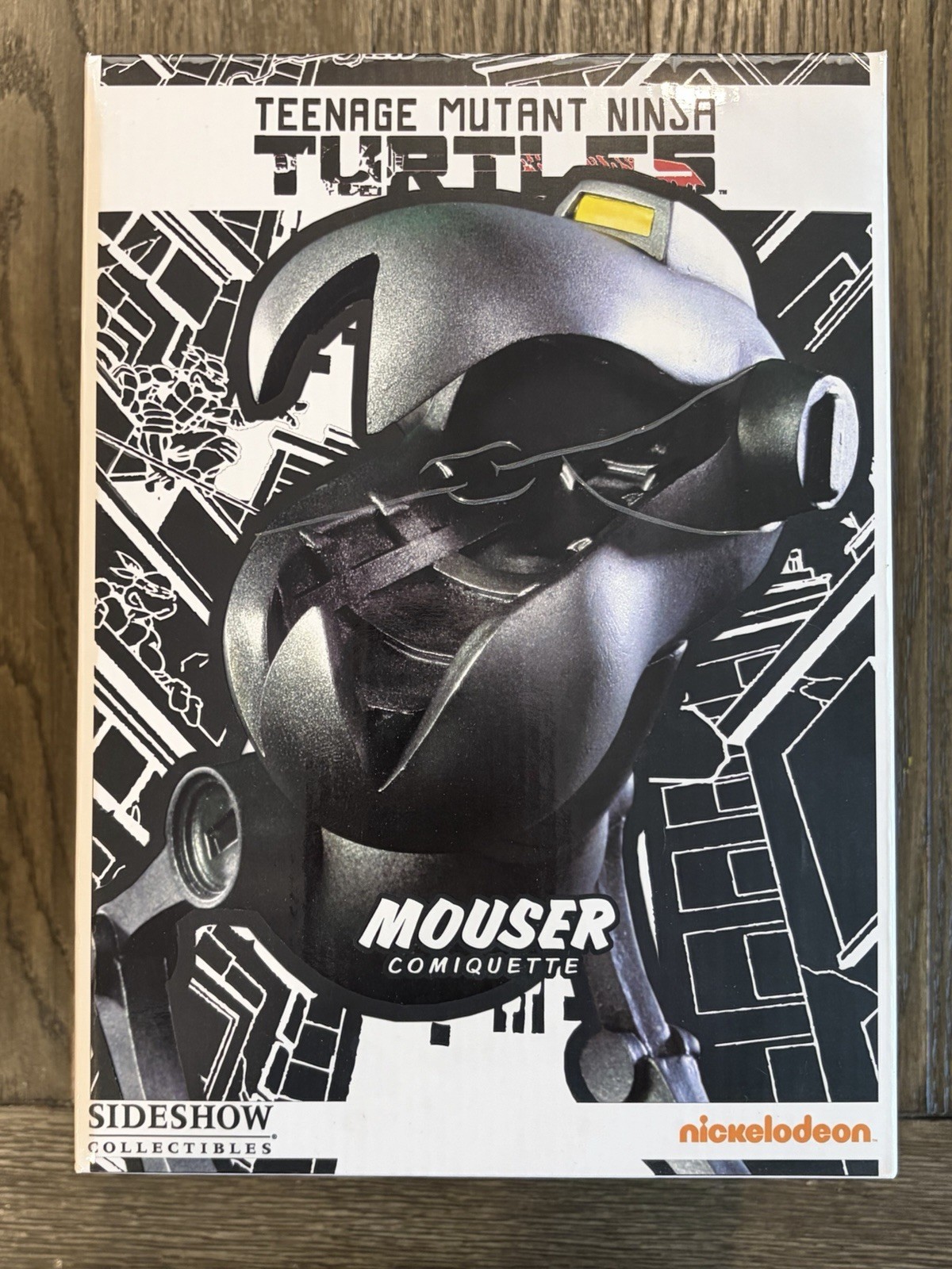 Sideshow Collectibles TMNT Mouser Comiquette Ninja Turtles Statue #77/250 In Box