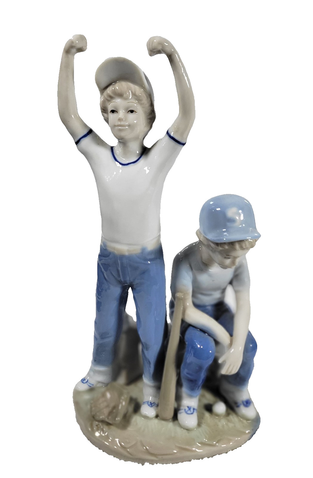 Vintage 1989 Home Run Baseball Players Porcelain 9″ Tall 4″ Wide Figurine