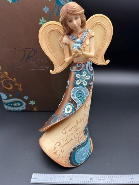 Perfectly Paisley Friendship is the Greatest Gift Angel 76002 – New in Box