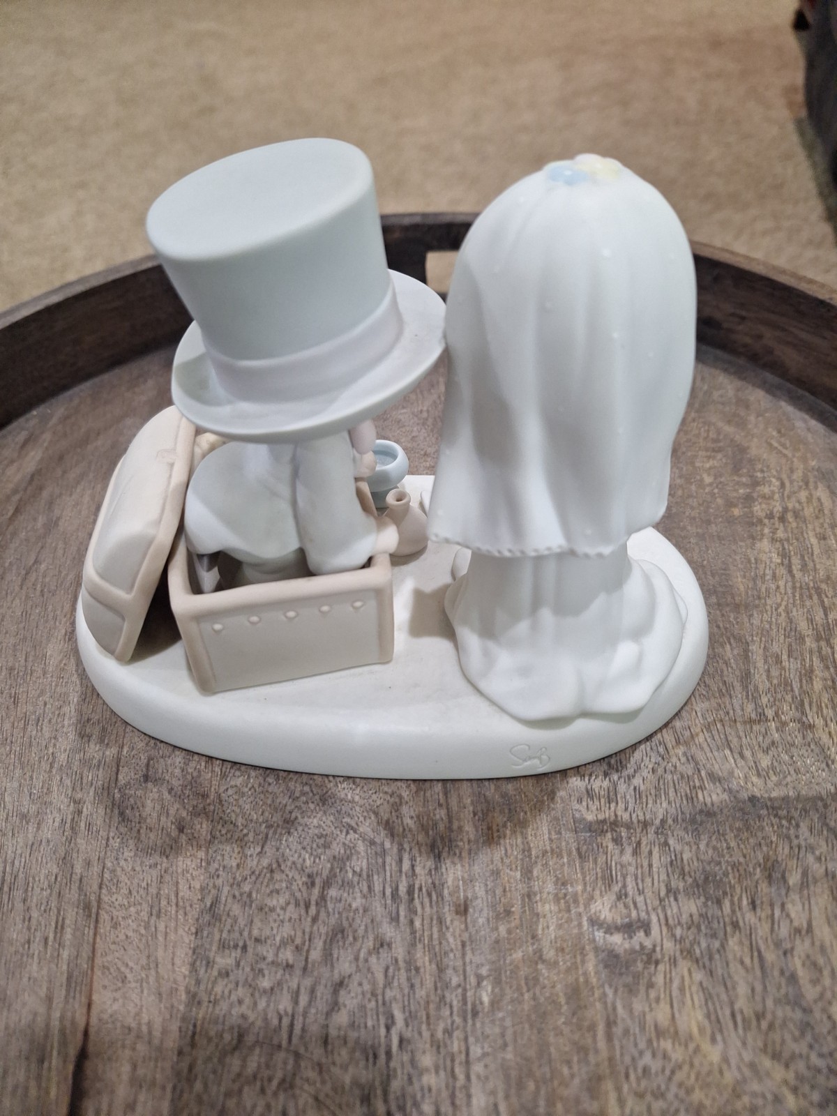 PRECIOUS MOMENTS Wedding 106755 HEAVEN BLESS YOUR TOGETHERNESS 1987 No Box